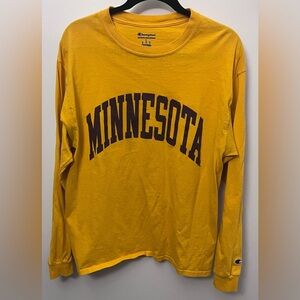 Champion Men’s Long Sleeve Shirt - MN Golden Gophers